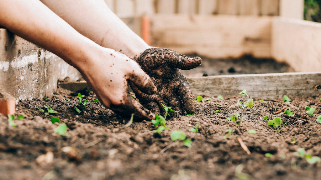 naked gardening