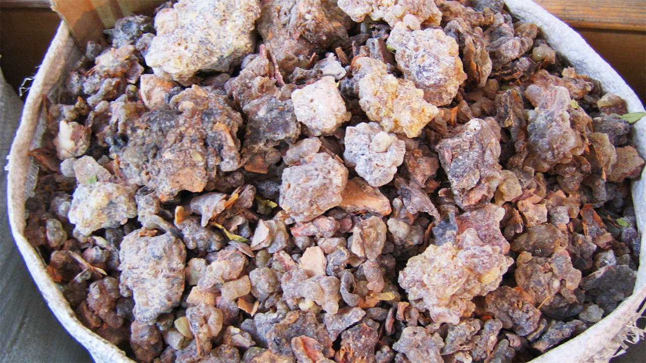 Bag of frankincense at Dubai spice souk